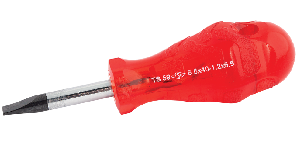 İzeltaş Kraft Seri Düz Uçlu Topaç Tornavida 6,5 x 25 mm