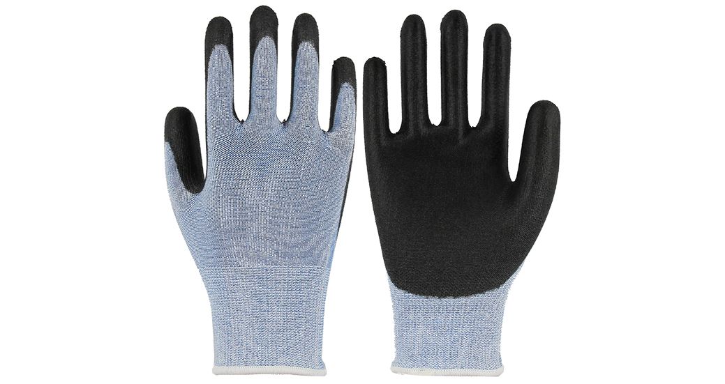 Starline STL-1011 Kesilmeye ve Delinmeye Dirençli DYNEEMA Astarlı Mavi PU Eldiven (7/S Beden)