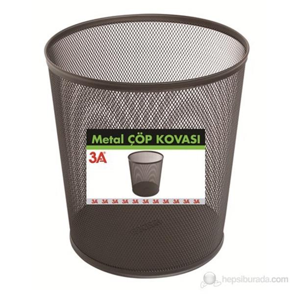 Ark 3A Metal Perfore Çöp Kovası Siyah 265 x 285 mm
