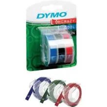 Dymo Şerit Kabartma 9 mm x 3M 3Lü Bls. S - M - K S0847750