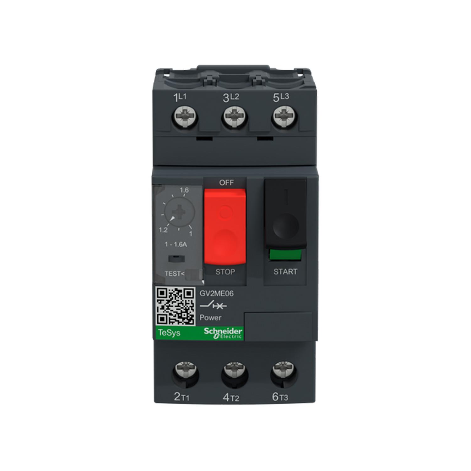 SCHNEIDER TESYS DECA GV2ME06 MOTOR KORUMA ŞALTERİ (1A-1,6A)