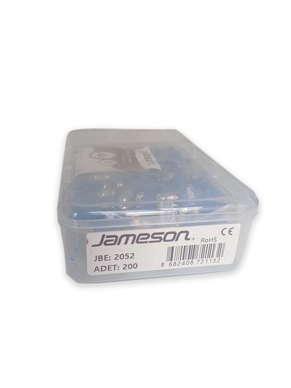 JAMESON JBE-2052 ERKEK TERMİNAL İZOLELİ KABLO UCU (1,5-2,5 MM - MAVİ) (200 ADET )