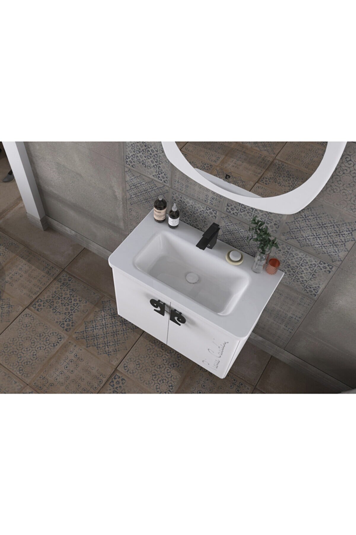 Pierre Cardin Star Banyo Dolabı 80 cm Antik Beyaz