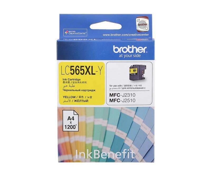 Brother Lc565Xly Yellow Sarı 1.200 Sayfa Kartuş Mfc-J3520-J3720