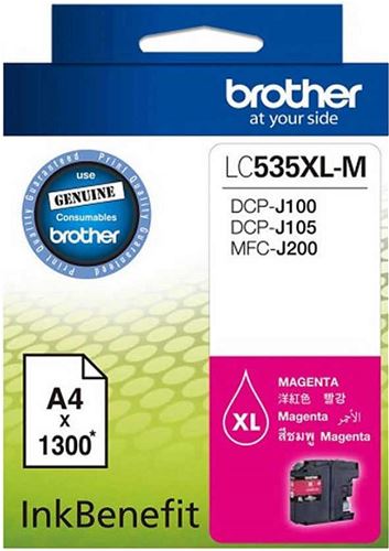 Brother Dcp J105 1.300 Sayfa Kırmızı Kartuş Lc535Xl M