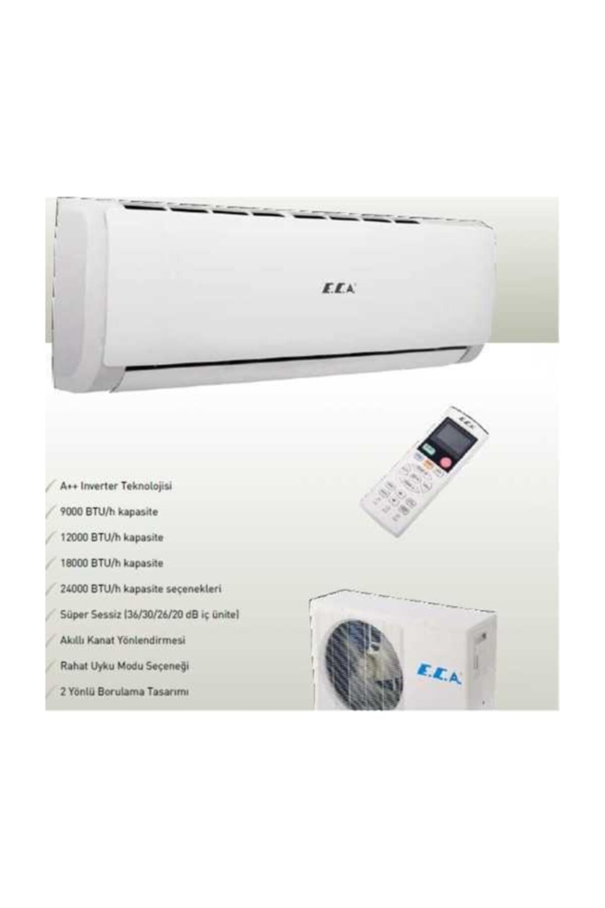 Eca Spylos A++ 12000 BTU Inverter Duvar Tipi Klima
