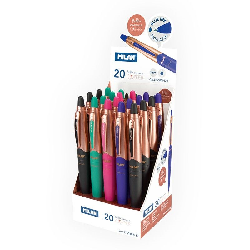 MILAN 1765809120 CAPSULE COPPER TÜK. KALEM 20Lİ ST