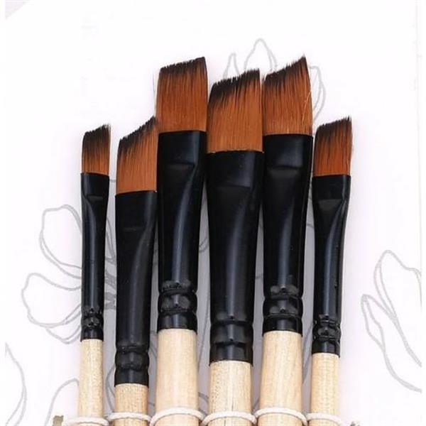 Rich Sentetik Yan Kesik Fırça Seti 6 lı Set: 4 11219