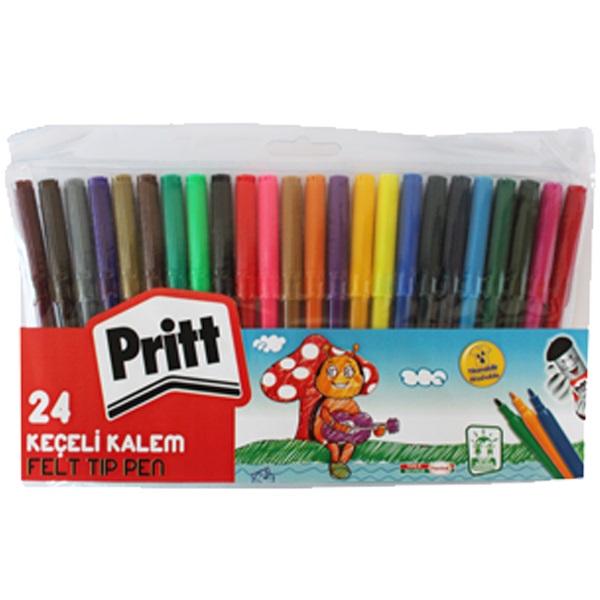 Pritt Keçeli Boya Kalemi 24 Renk 1774252
