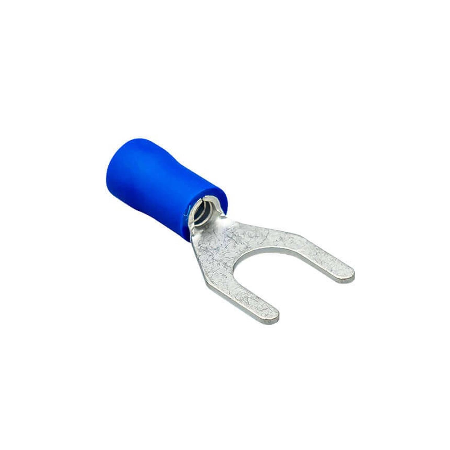 JAMESON JÇU-4002 M4 ÇATAL TİP İZOLELİ KABLO UCU (1,50-2,50 MM, MAVİ) (200 ADET )