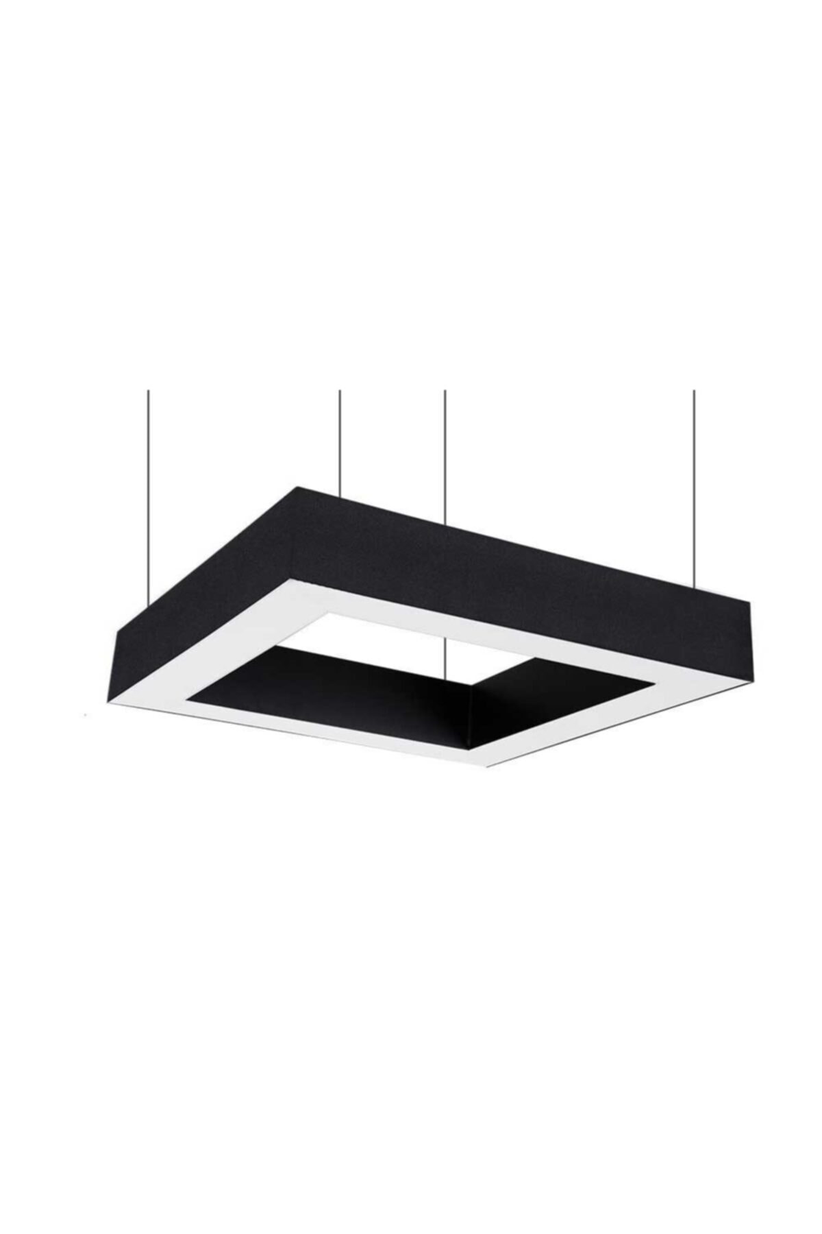 Teknoloji Elektrik Kare Modern Linear Led Avize Beyaz Işık 6500 K 60w 40*40 Cm
