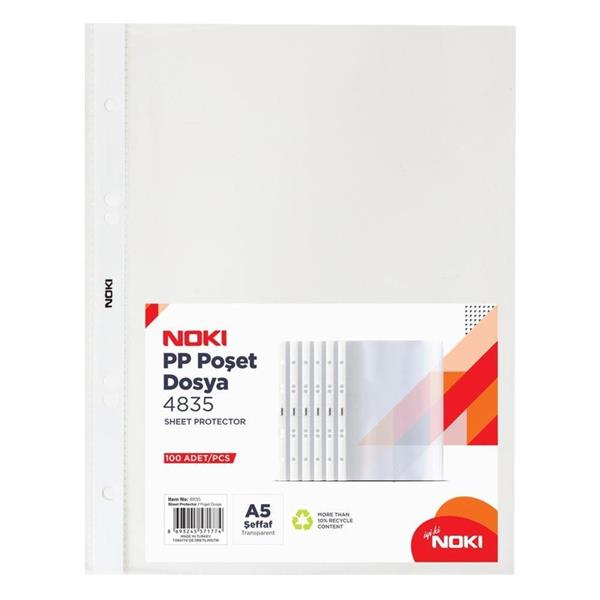 Noki Poşet Dosya A5 100 Lü Paket 4835