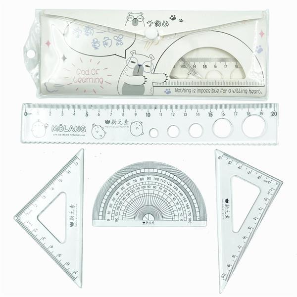 Gen-Of Maxx Cetvel Seti 4 Parça Çantalı Ta-391-1