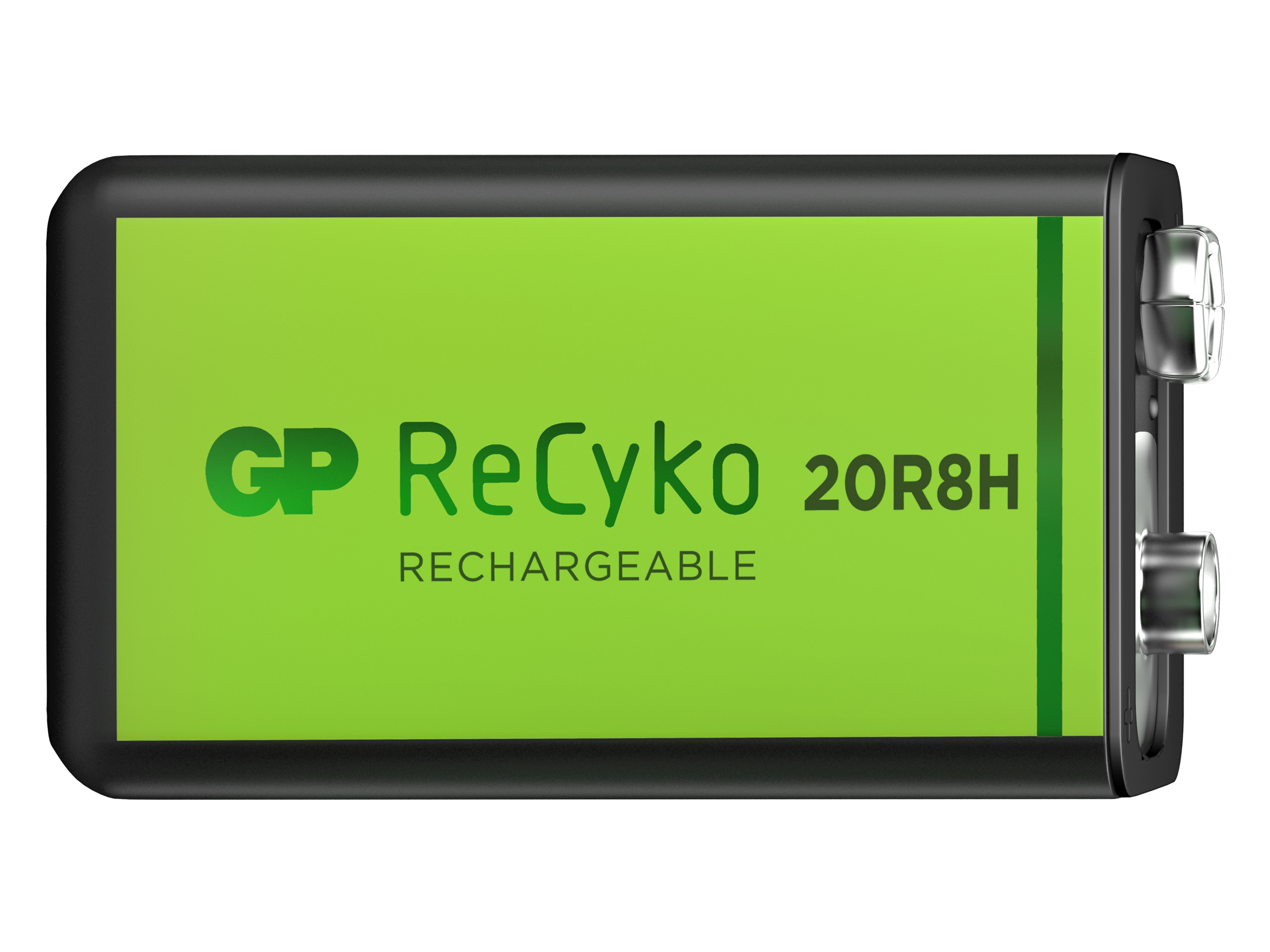 GP Batteries ReCyko 200 9V Boy Ni-MH Şarjlı Pil 8.4 Volt Tekli Kart