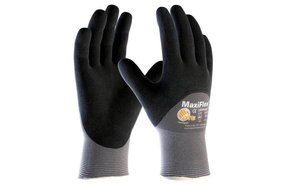 Maxiflex® Ultimate™ 34-875 Kuru Ortamlar Için Cilt Dostu Mekanik, Genel Kullanım Iş Eldiveni 8 Numara