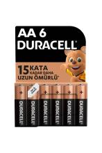 Duracell Alkalin AA Kalem Pil 1,5 V LR6 MN1500 6'lı Paket