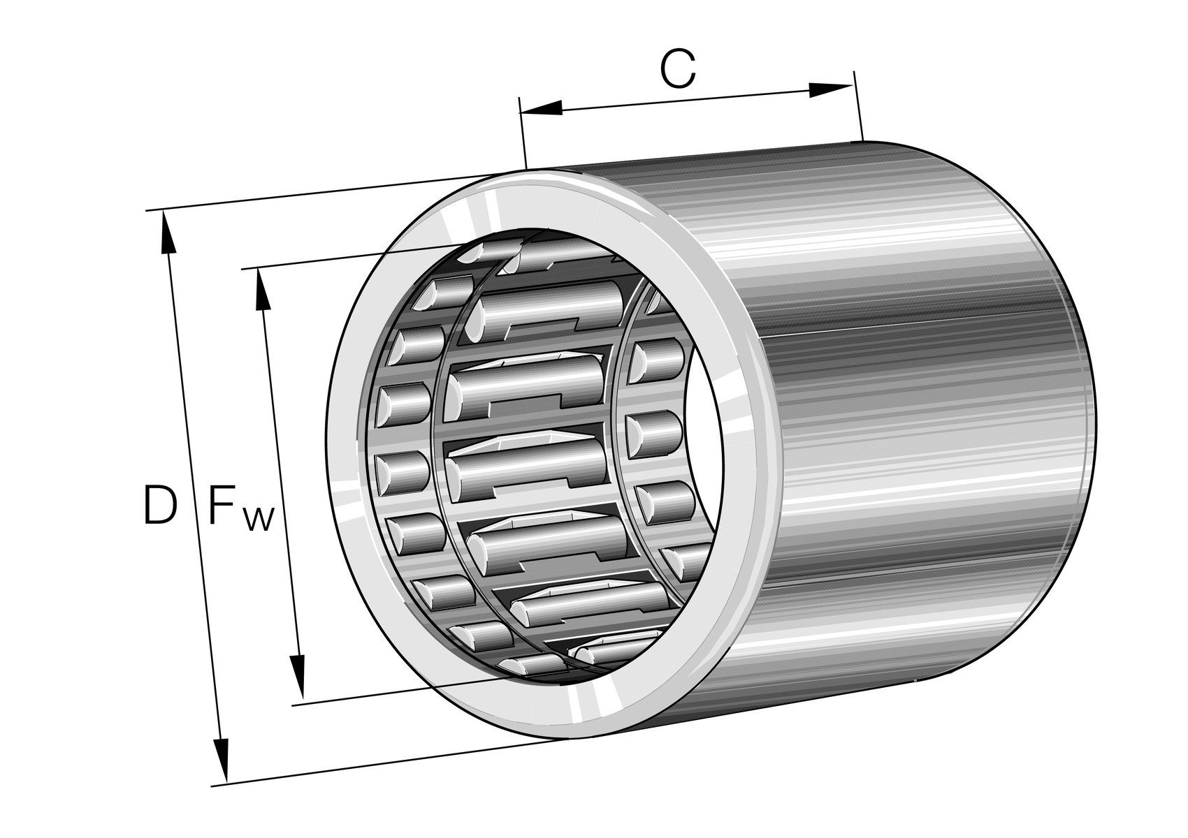 INA HFL0822-L564 RULMAN
