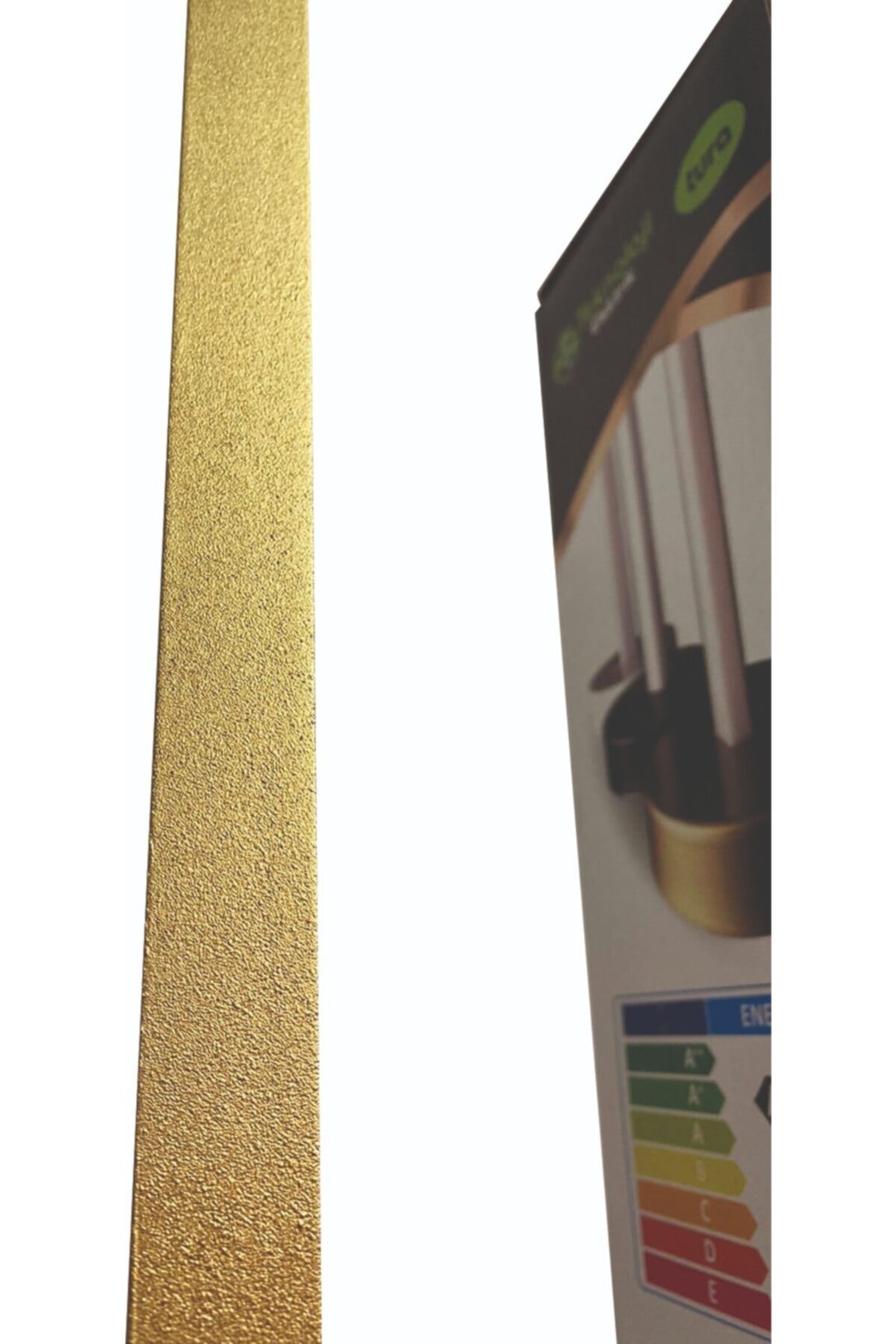 Teknoloji Elektrik Led Masa Lambası - Abajur Gold (LED BEYAZ İŞIK) 9 W