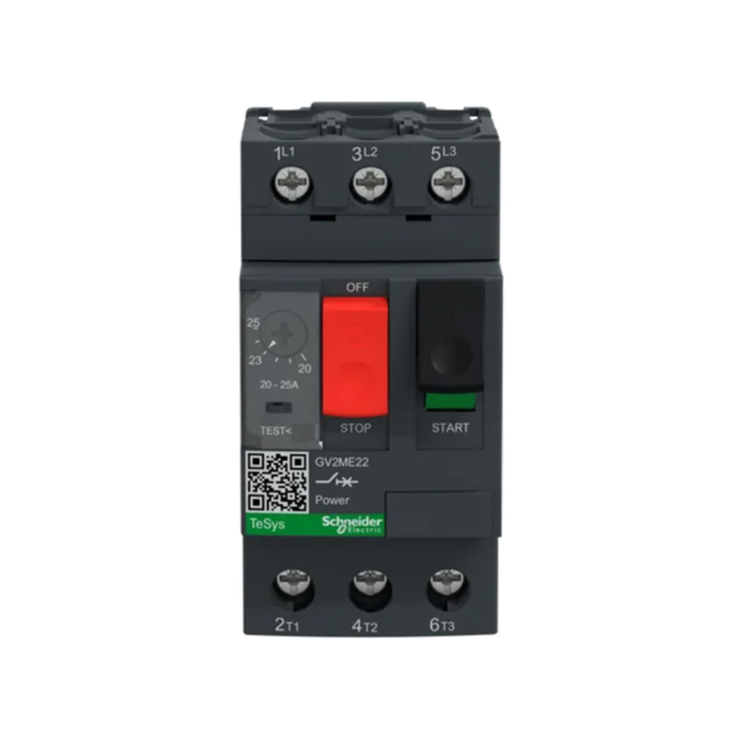 SCHNEIDER TESYS DECA GV2ME22 MOTOR KORUMA ŞALTERİ (20A-25A)
