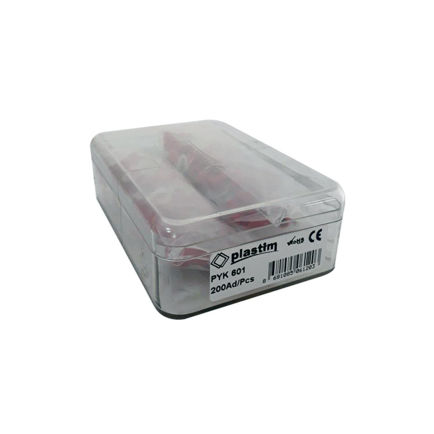 PLASTİM PYK-601 M6 YUVARLAK TİP İZOLELİ KABLO UCU (0,50-1,50 MM) (200 ADET )