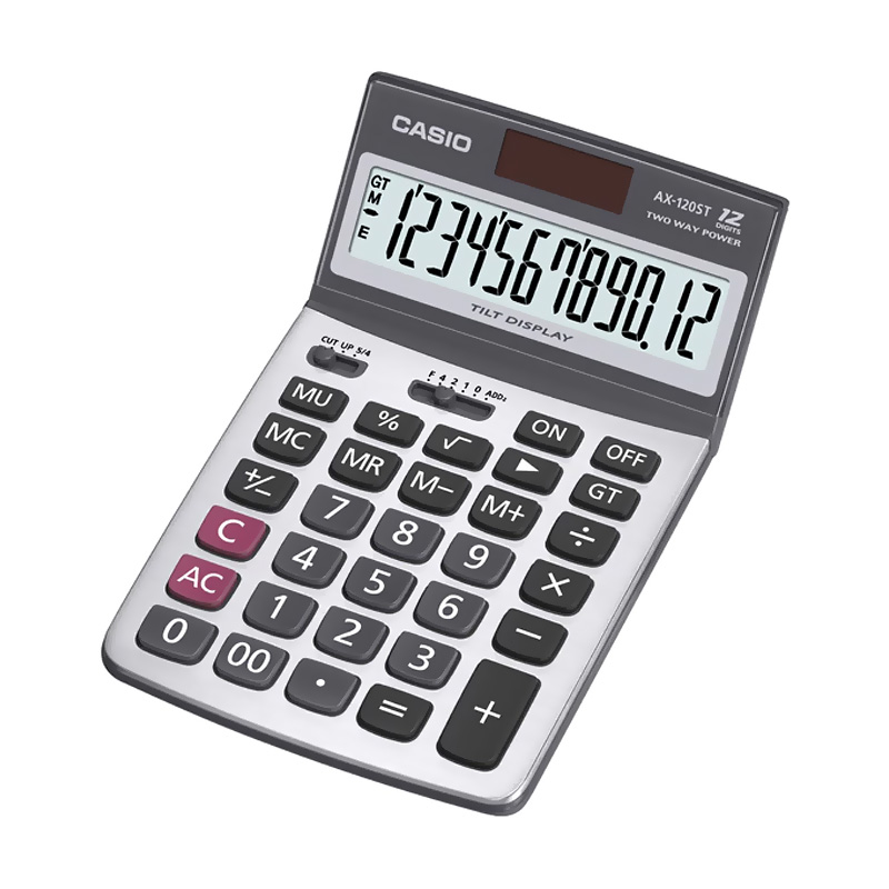 Casio DX-120ST 12 Hane Oynar Başlıklı Masa Üstü Hesap Makinesi