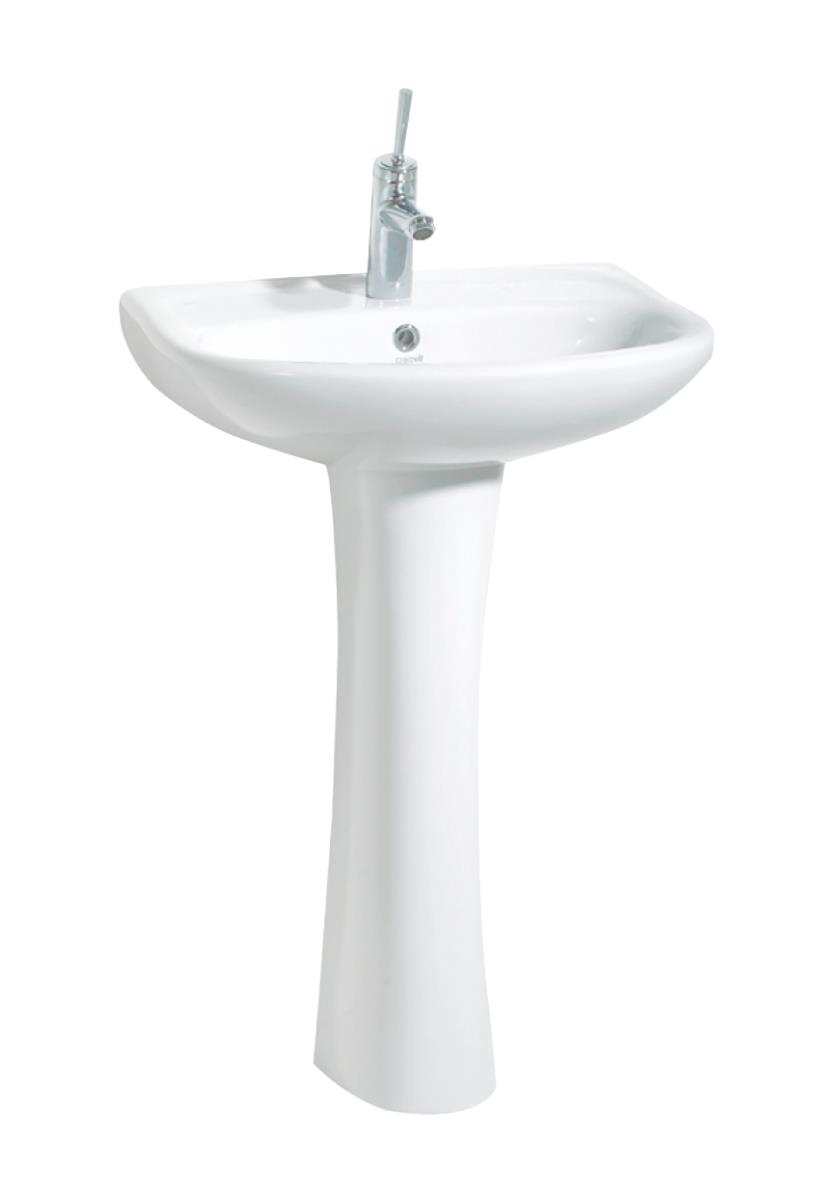 Creavit Pitta 45x55 cm Batarya Delikli Lavabo + Tam Ayak