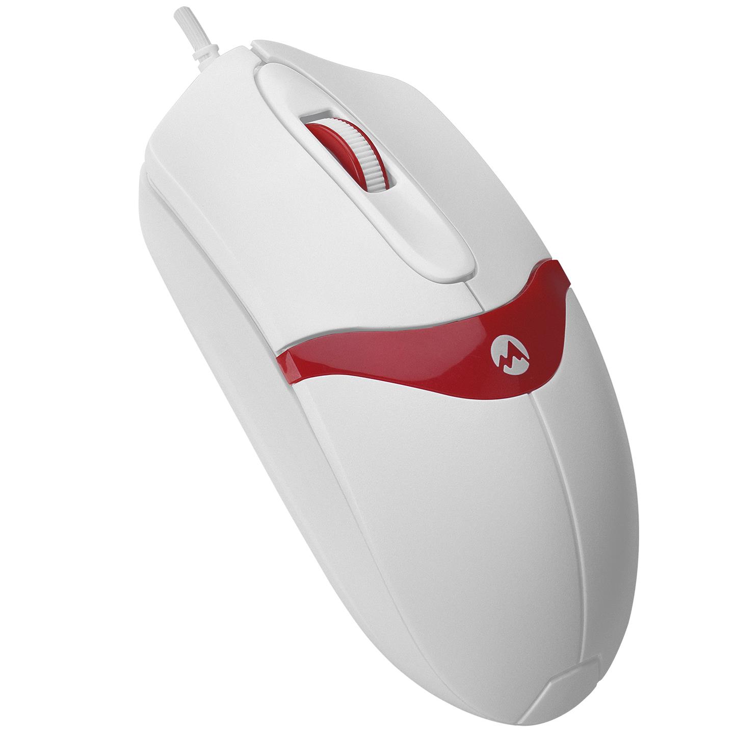 Everest SM-220 Usb Beyaz-Kırmızı 1200 DPI 3D Optik Kablolu Mouse