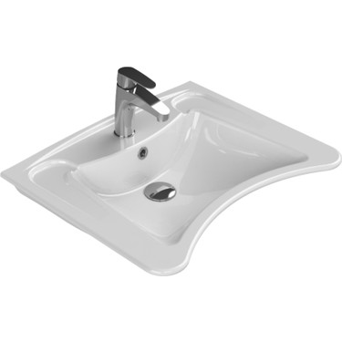 Turkuaz Seramik Bedensel Engelli Lavabo 60 x 49,5 cm