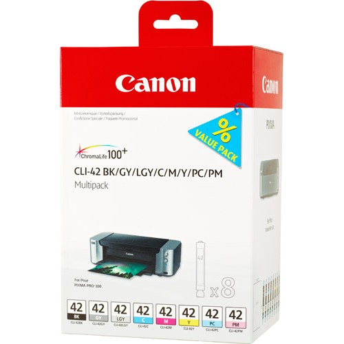 Canon Clı 42 Black Cyan Magenta Yellow Siyah Mavi Kırmızı Sarı Mürekkep Kartuş