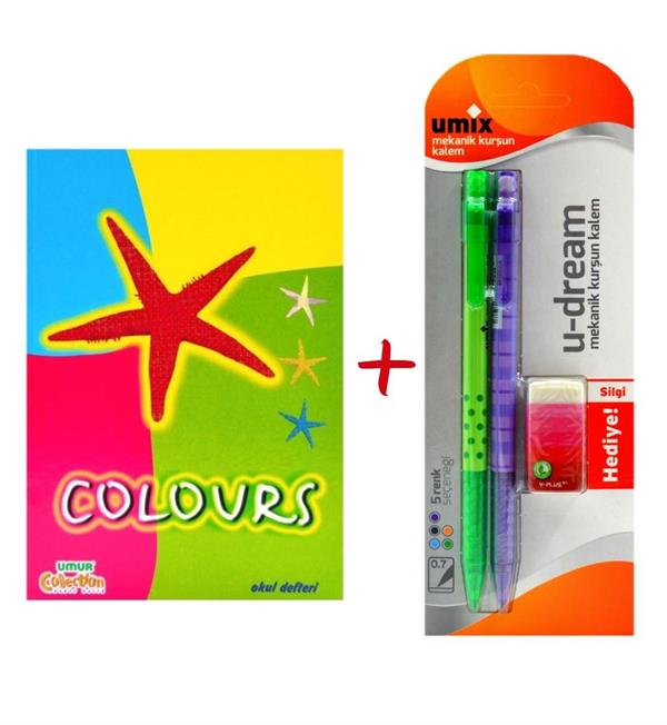 Mynote A5 Çizgili Defter Ve Umix U-Dream Versatil Kalem seti