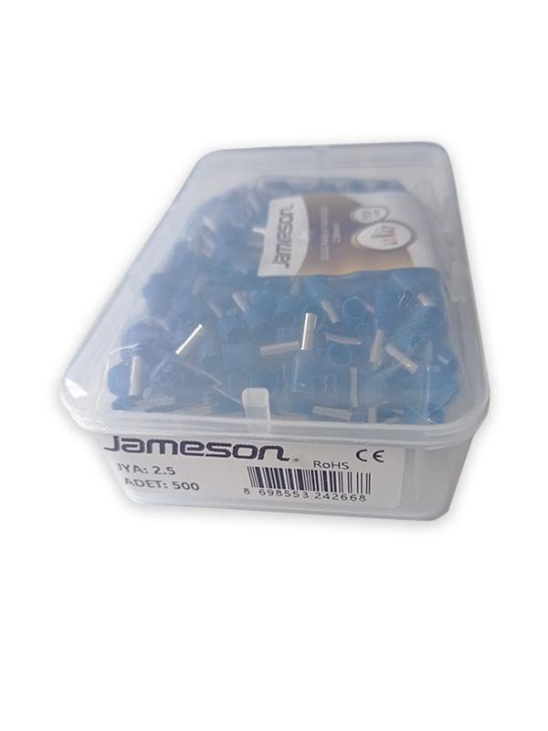 JAMESON JYA-2.5 ALMAN NORMU İZOLELİ KABLO YÜKSÜK (2,5 MM-MAVİ) (500 ADET )