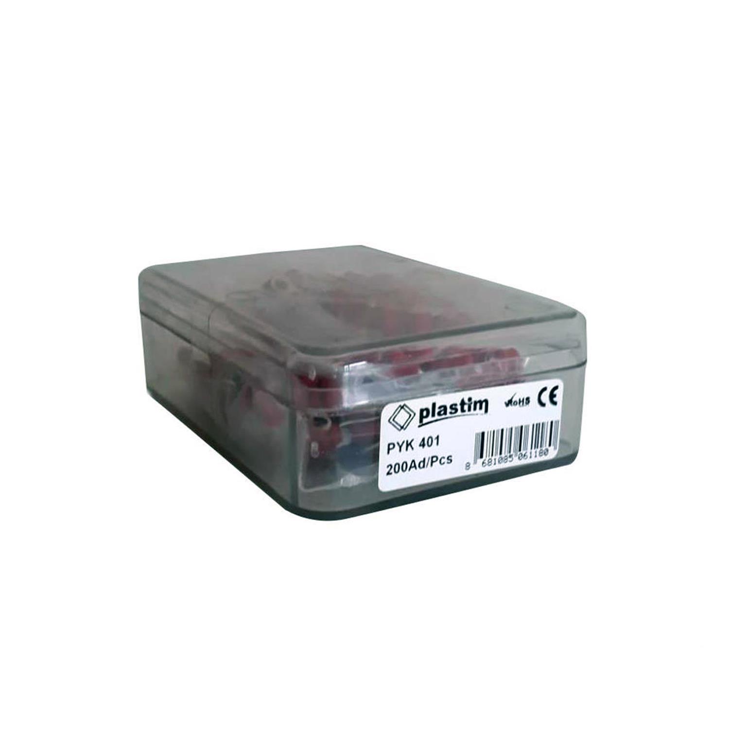 PLASTİM PYK-401 M4 YUVARLAK TİP İZOLELİ KABLO UCU (0,50-1,50 MM) (200 ADET )