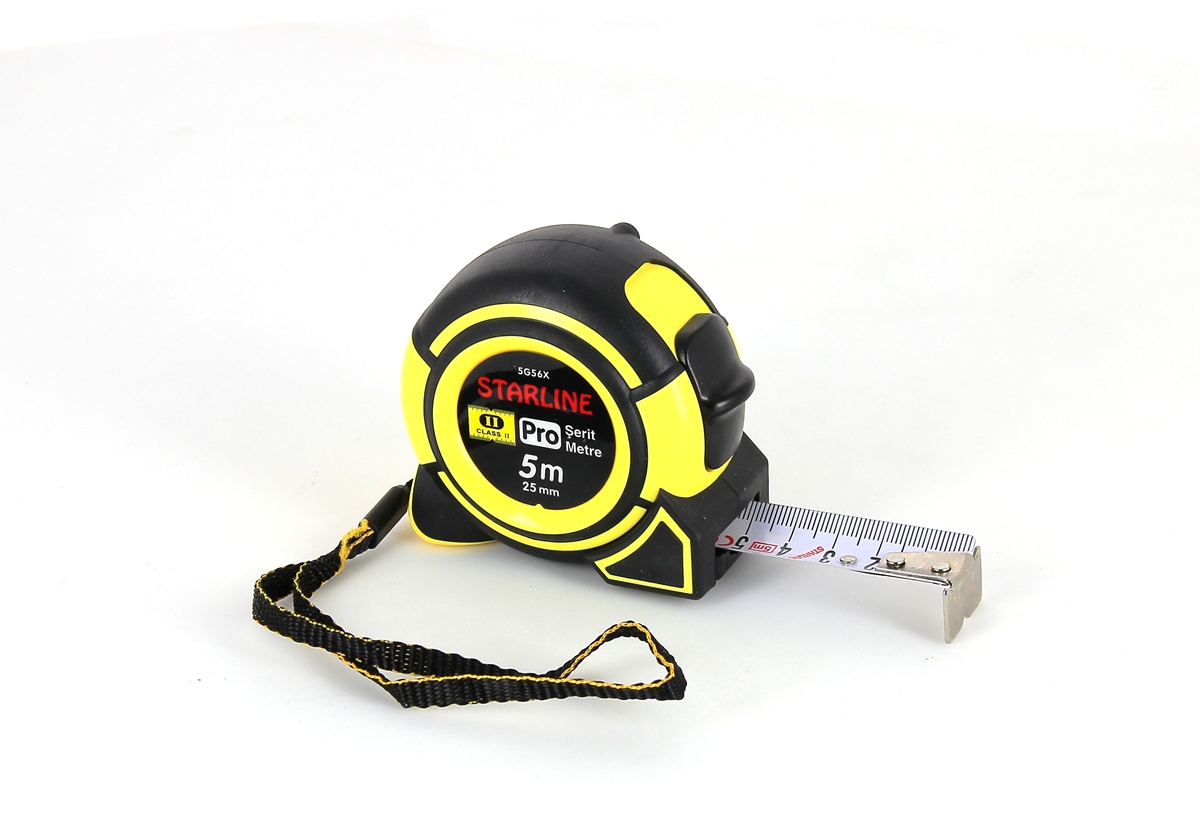 Starline 5G56X 5 MT Uzunluk X 25 MM Genişlik PRO Şerit Metre