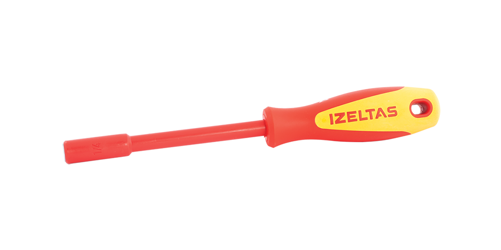 İzeltaş 4783196120 1000V Süngüsü İzoleli Manyetık Bits Tutucu Tornavida 6.3X120