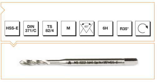 HSSE DIN 371/C HELİS M10
