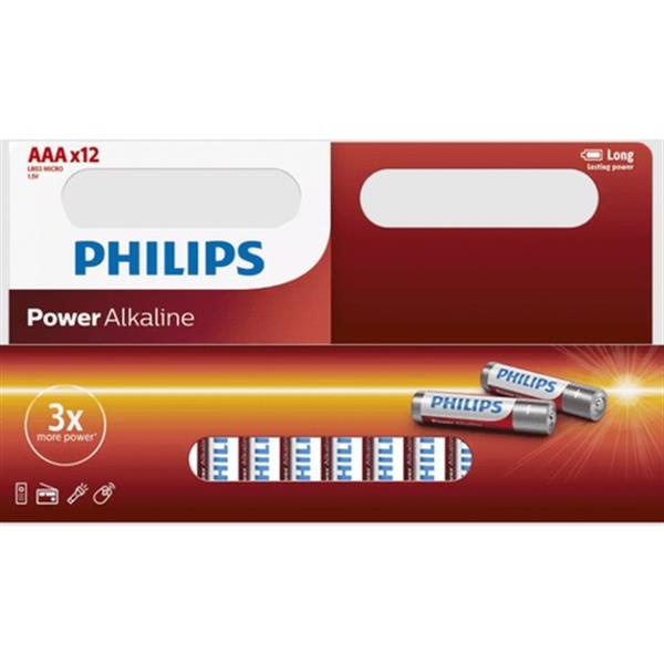 Philips Power Alkalin Aaa İnce Pil 12'Li Blister