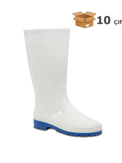 PALALI 101FO-PVC Uzun Çizme BEYAZ