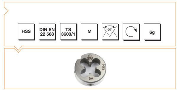 HSSE DIN 223/B PAFTA M5*0,8