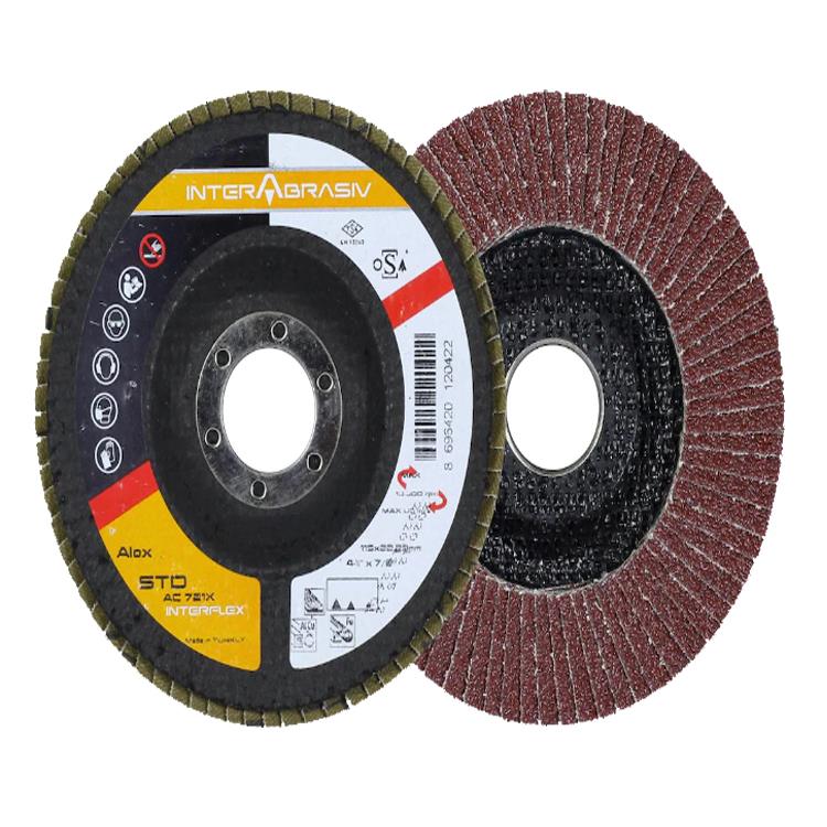 İnterflex 180X22.23 mm 7''X7/8'' 40 Kum Flap Disk 10 Adet