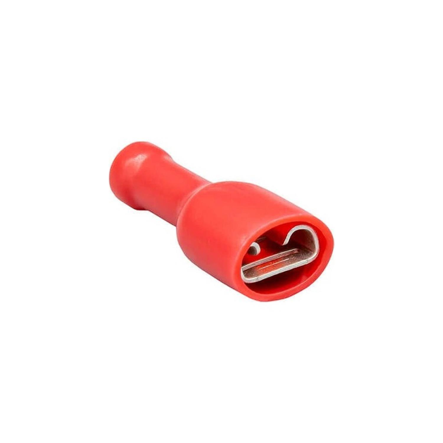 JAMESON JFFD-1488 DİŞİ FASTON TİP TAM İZOLELİ KABLO UCU (0,5-1,5 MM - KIRMIZI) (200 ADET )