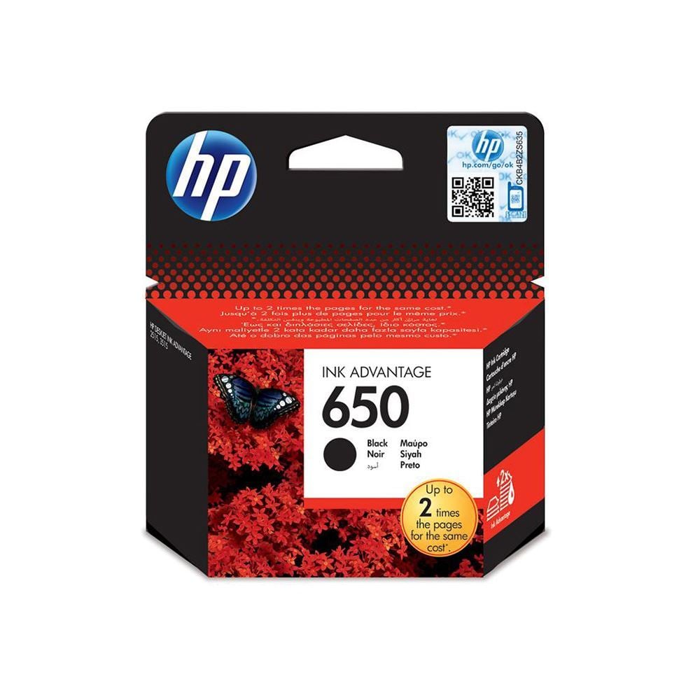 HP 650 Siyah Orjinal Kartuş Cz101Ae 1015 / 1515 / 1516 / 2545 / 2546