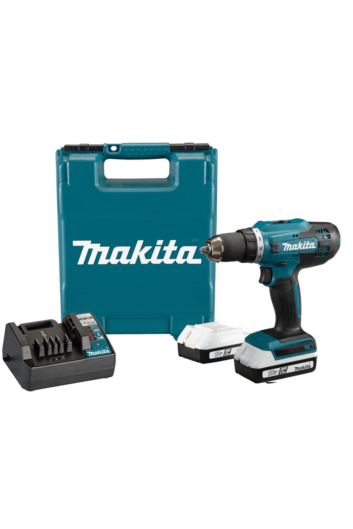Makita DF488D002 Darbesiz 18 V 1,5 Ah Matkap Vidalama Çift Akülü