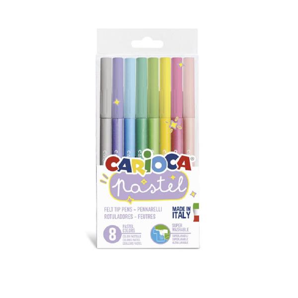 Carioca Pastel Süper Yıkanabilir Keçeli Kalem 8 Li 43032
