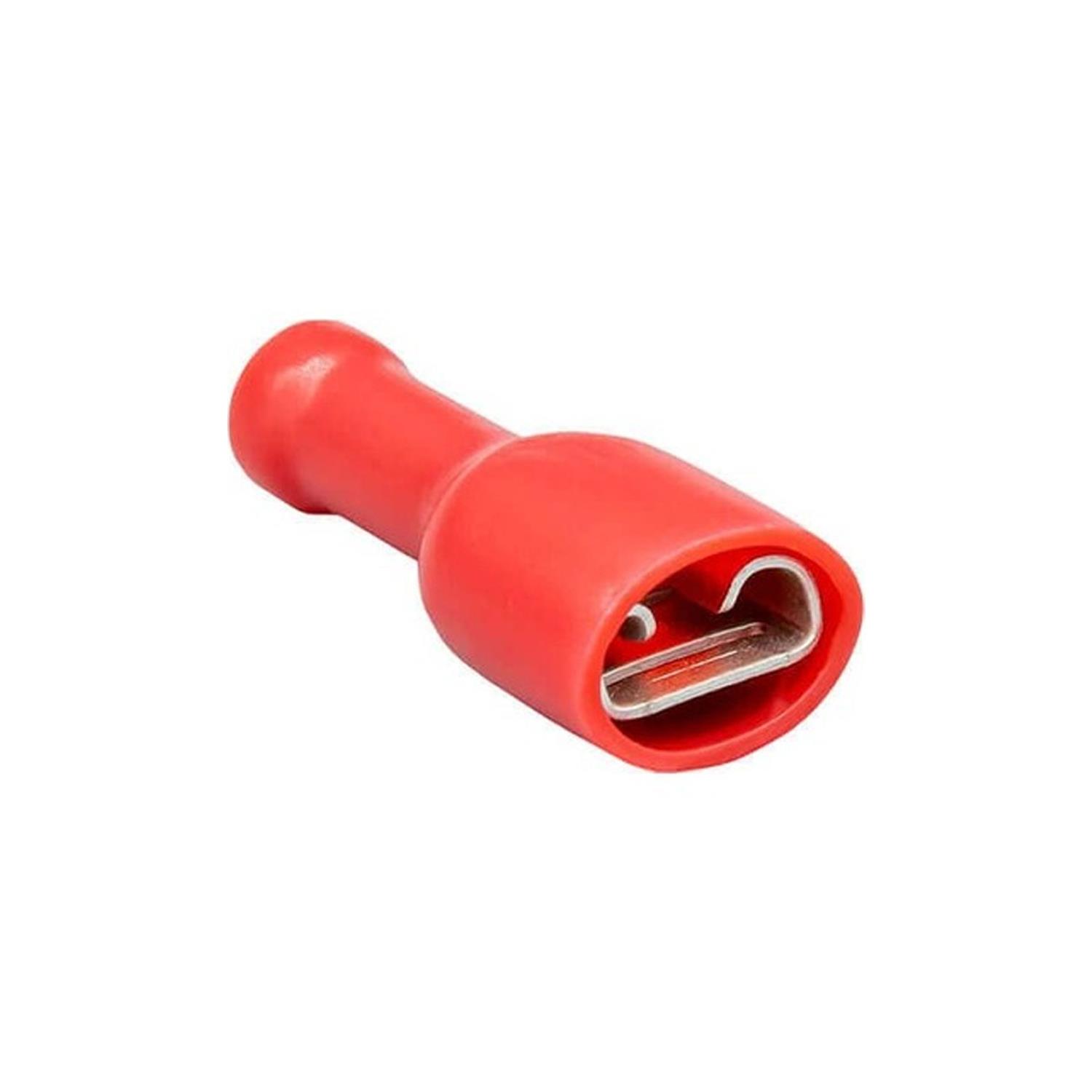 JAMESON JFFD-1638 DİŞİ FASTON TİP TAM İZOLELİ KABLO UCU (0,5-1,5 MM - KIRMIZI) (200 ADET )