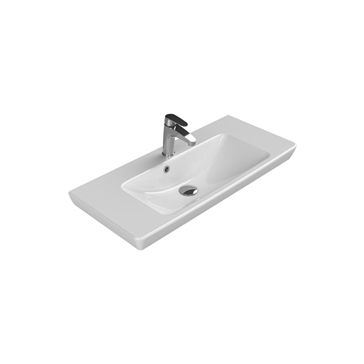 Turkuaz Seramik Porto 85 cm Seramik Lavabo