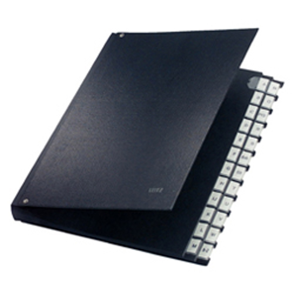 Leitz İmza Dosyası A-Z Bölmeli Mukavva Siyah