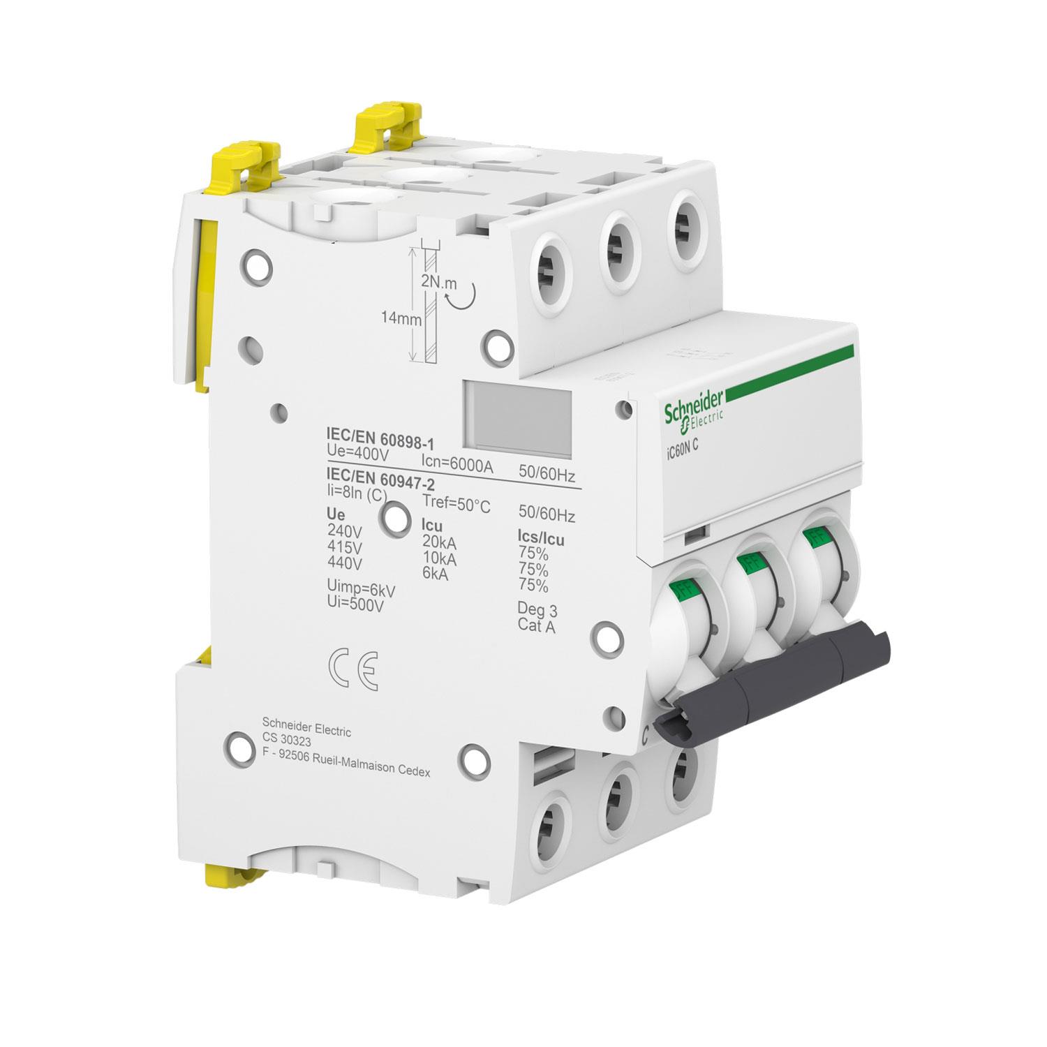 SCHNEIDER ACTi9 iC60N A9F74332 32A SİGORTA (3P, 6kA, C EĞRİSİ)