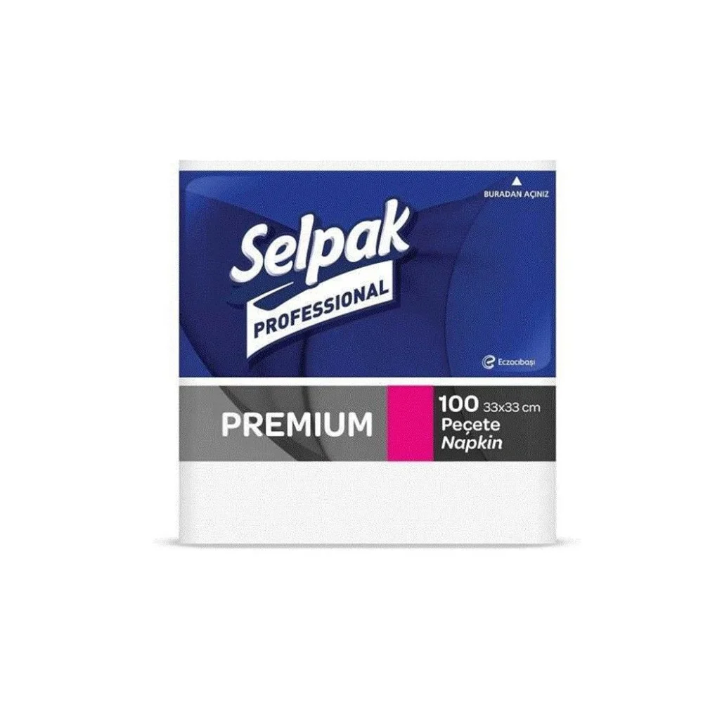 Selpak Professional Peçete Beyaz 33 X 33 100Lü