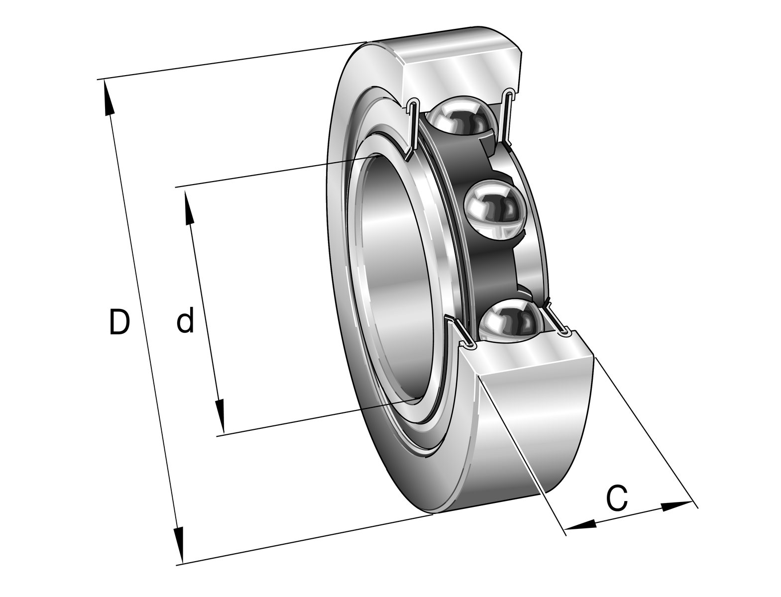 INA LR50/8-2RSR RULMAN