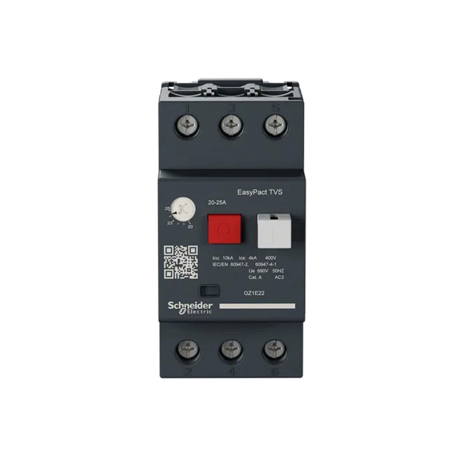 SCHNEIDER EASYPACT TVS GZ1E22 MOTOR KORUMA ŞALTERİ (20A-25A)